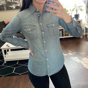 J.Crew faded denim button down shirt